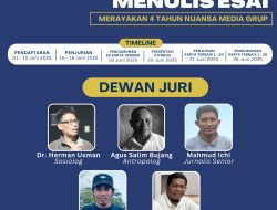 Rayakan Ulang Tahun Ke-4, Nuansa Media Grup Gelar Lomba Menulis Esai Berhadiah Rp 35 Juta