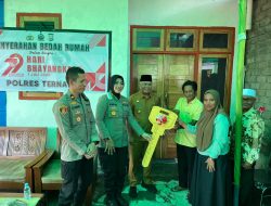 Kapolres dan Wawali Ternate Serahkan Kunci Program Bedah Rumah 