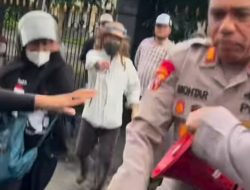 Sikap Arogan Kabag Ops Polres Ternate saat Rampas Megafon Pendemo Dikecam