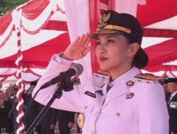 Perdana, Gubernur Sherly Pimpin Upacara 17 Agustus di Sofifi