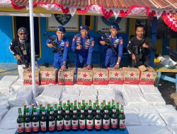 Polairud Polda Malut Sita Ribuan Botol Bir di Pelabuhan Bobong, Pemiliknya Diamankan