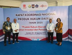 Bupati Halmahera Utara Hadiri Rakornas Produk Hukum Daerah di Kendari 