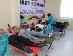 Polda Malut Gelar Donor Darah Peringati Hari Jadi Humas Polri ke-74