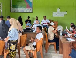 Kepala Kantah Halut Lakukan Monev PTSL di Kao Teluk