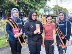 Duta Humas Polda Malut Ajak Warga Bijak Bermedia Sosial di CFD Kota Ternate