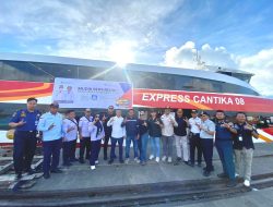 Gubernur Sherly Ucapkan Selamat Mudik pada Pelayaran Perdana KM Cantika Express