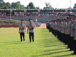 Kapolda Malut Tutup Pendidikan Diktuba, 128 Bintara Polri Resmi Dilantik 