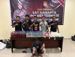 Polisi Amankan Penjual Miras Ilegal di Ternate 