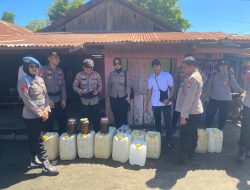 Polisi Bongkar Tempat Penampungan Captikus di Halmahera Utara, Ratusan Liter Diamankan 