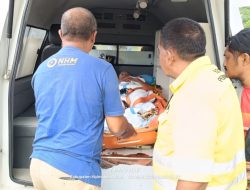 Bantuan Helikopter NHM Peduli Antar Pasien dari Tobelo ke Manado