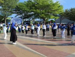 HUT ke-5 PORSI: Malut Awali Senam Serentak Nasional di Landmark Ternate