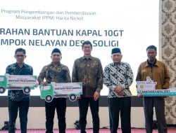 Harita Nickel Dukung Nelayan Soligi dengan Kapal 10 GT, Wagub Malut Beri Apresiasi