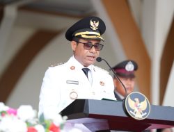 Upacara HUT ke-81 RI, Bupati Ubaid Teguhkan Semangat Bersama Bangun Haltim