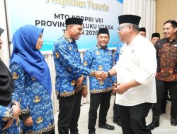 Sekda Maluku Utara Lepas Kafilah MTQ Korpri 2026
