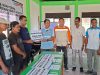 Bupati Ubaid Serahkan Lima Perahu Fiber PT Position untuk Nelayan Kota Maba